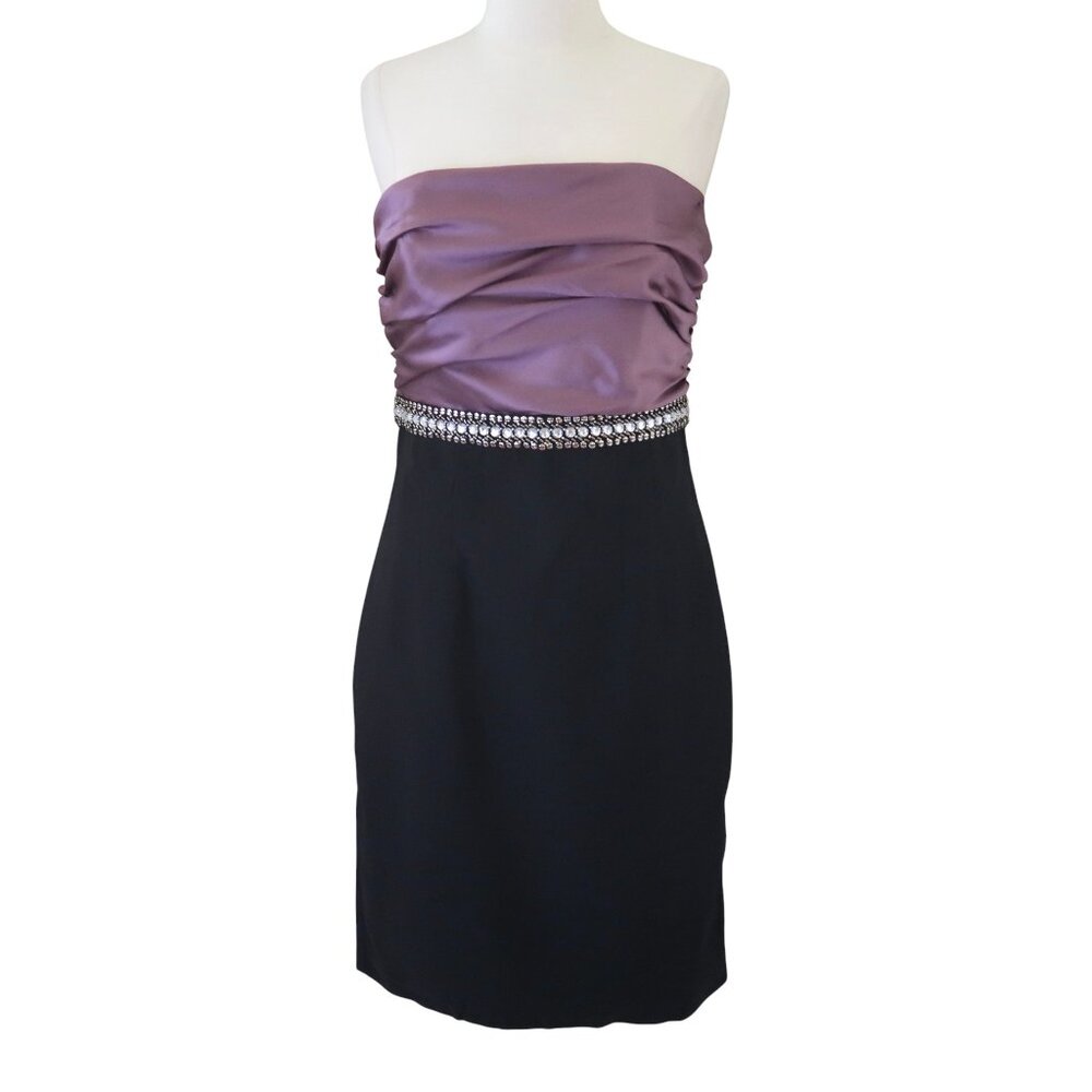 MARIA BIANCA NERO strapless draped dress NWT sz L